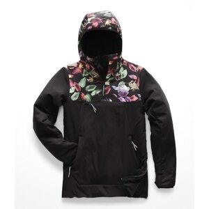The North Face Women's Black and Floral Ski Jacket